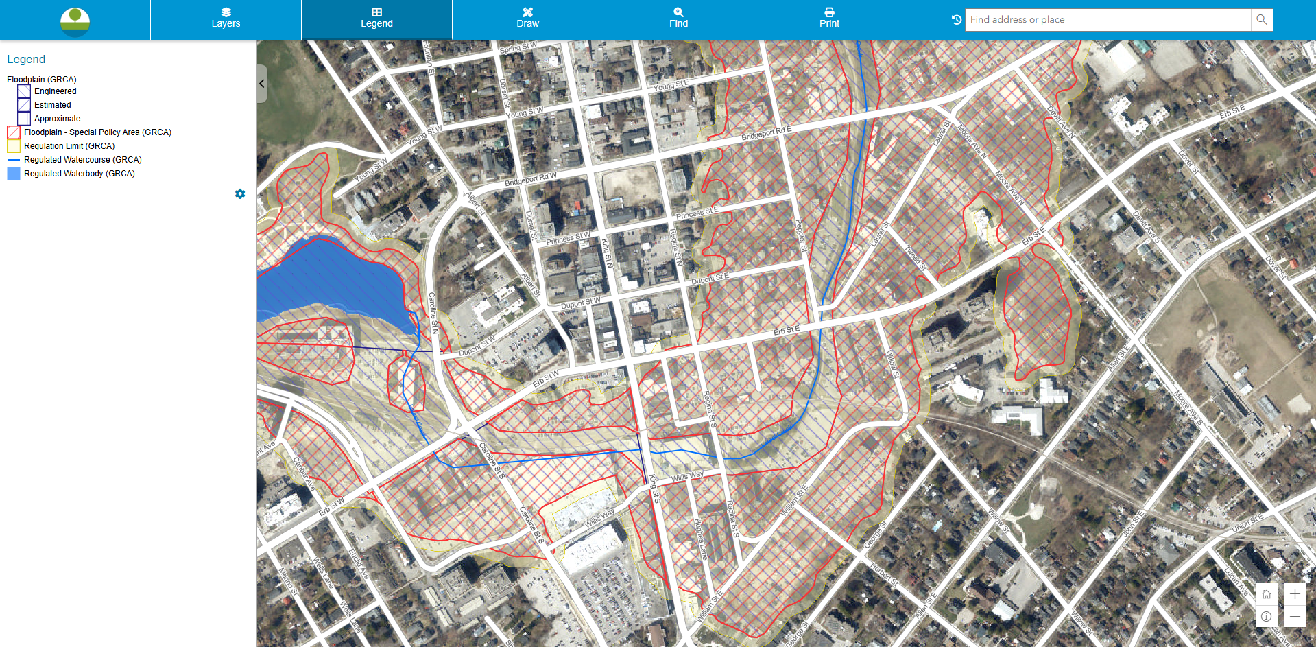 GRCA Official Regulatory Floodplain Mapping — Kitchener